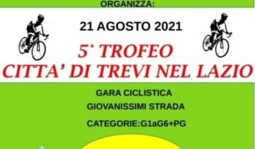 Lazio – Sabato 21 il Trofeo Città Trevi nel Lazio